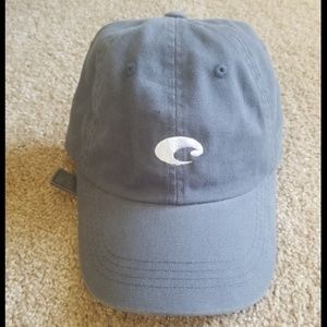 Costa del mar hat nwot grey navy logo